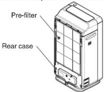 Pre-filter Rear case
