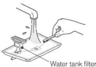 Water tank filter