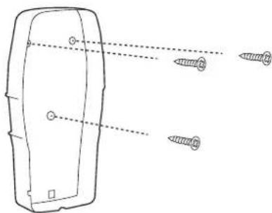 Technical diagram showing a mechanical component with screw holes and alignment lines, likely illustrating a cutting or dissection process.