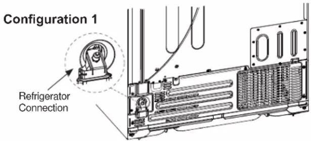 Configuration 1 Refrigerator Connection