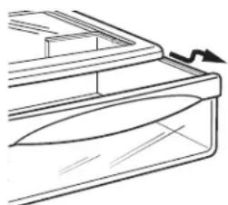 Crosley XSS25GGHWW - Crisper Removal - 1