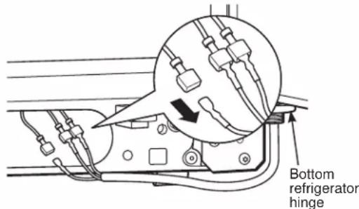 Bottom refrigerator hinge