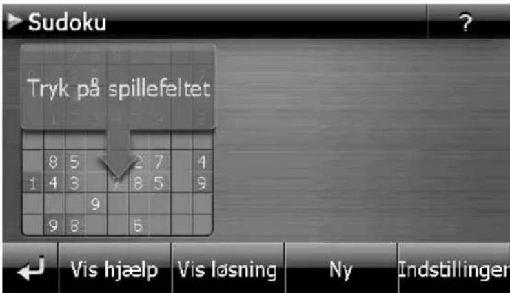 Sudoku Tryk på spillefeltet 8 5 2 7 4 1 4 3 7 8 5 9 9 8 5 Vis hjælp Vis løsning Ny Indstillinger