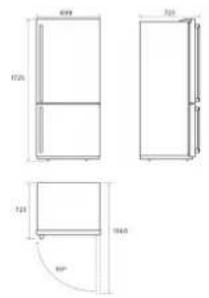WESTINGHOUSE WBE4302BC - DIMENSIONS - 1