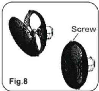 MIDEA FS40-20M - GRILL & FAN BLADE ASSEMBLY - 3