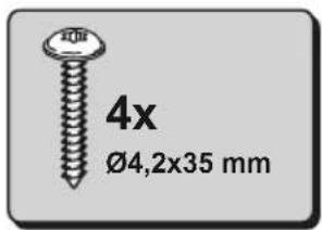 4x Ø4,2x35 mm