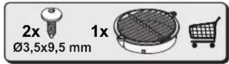 2x Ø3,5x9,5 mm 1x