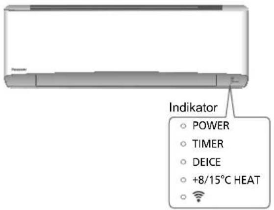Indikator POWER TIMER DEICE +8/15°C HEAT
