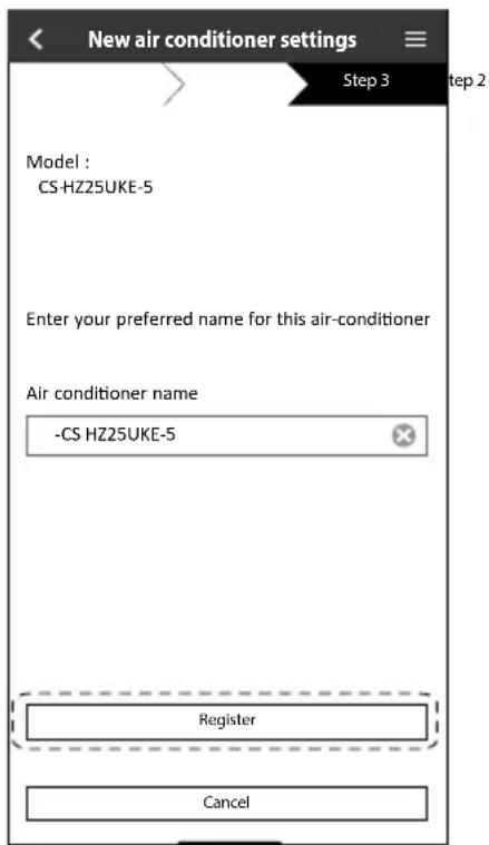 PANASONIC CS-NZ35VKE - Rekisteröinti valmis - 1