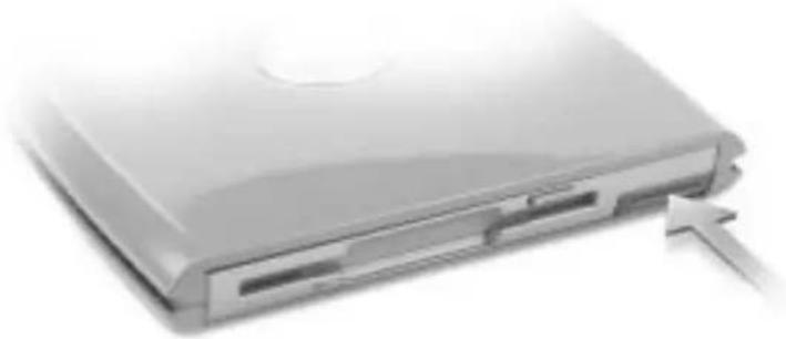 DELL Latitude D400 - Připojení zařízení Dell™ D/Bay - 1
