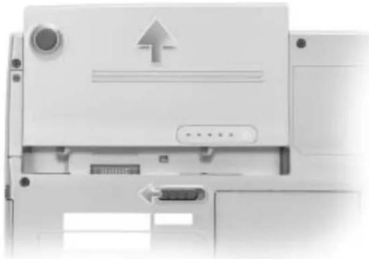 DELL Latitude D400 - Vyjmutí baterie - 4