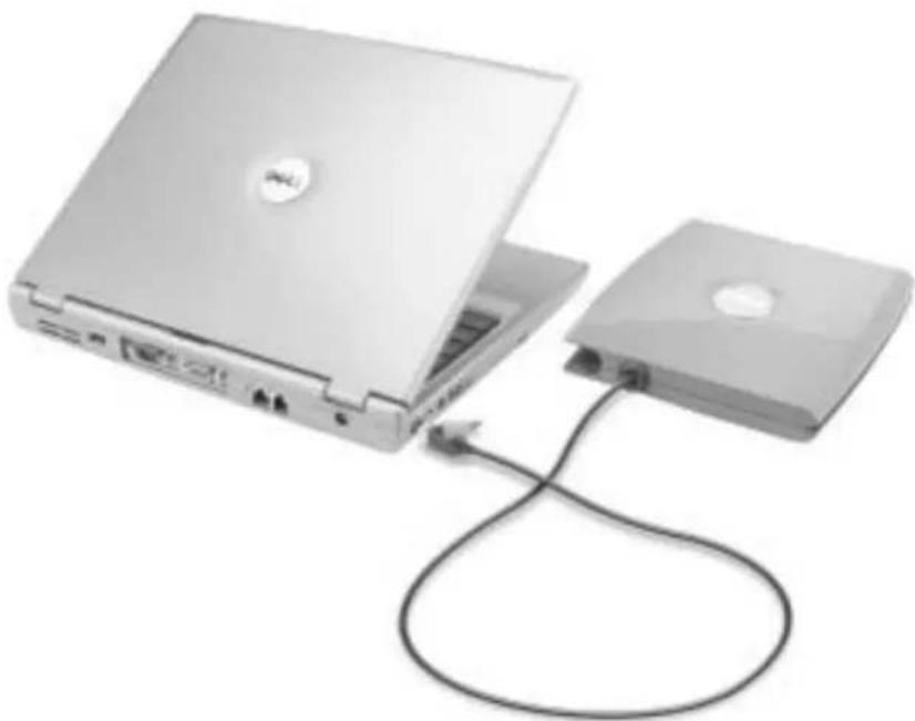 DELL Latitude D400 - Koble til Dell™ D/Bay - 1