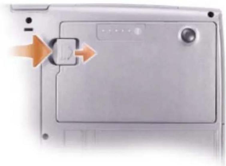 DELL Latitude D505 - Ta bort batteri - 3