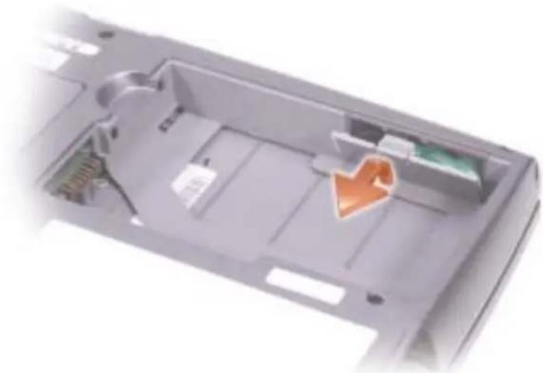 DELL Latitude D505 - Αφαίρεση και Εγκατάσταση Εφεδρικής Μπαταρίας - 1