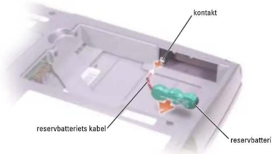 kontakt reservbatteriets kabel reservbatteri