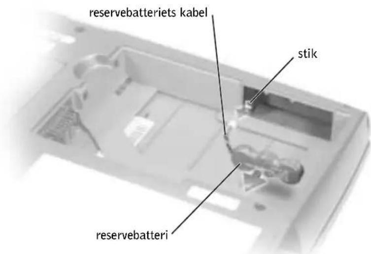 reservebatteriets kabel stik reservebatteri