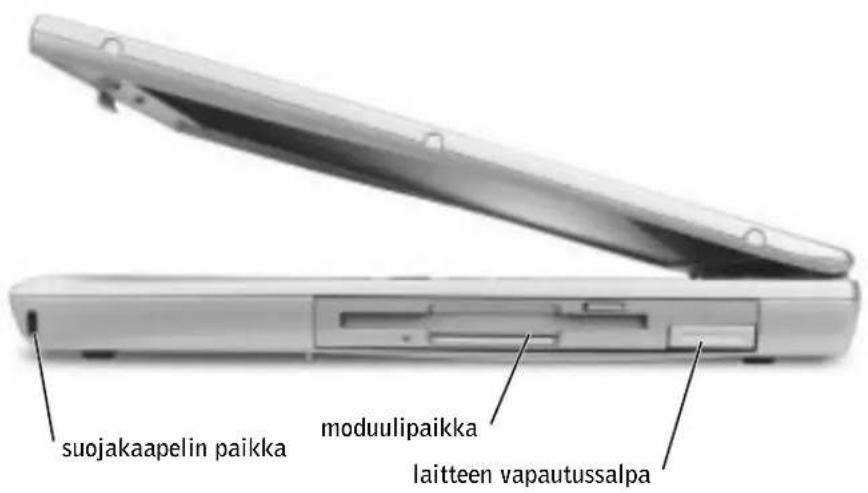 suojakaapelin paikka moduulipaikka laitteen vapautussalpa