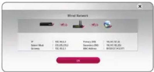 Wired Network IP 102, 965.4 Subnet Mask 110,325,195.0 Go temp 102, 953.2.1 Primary USB 104,161, 967.32 Secondary USB 104,143, 952.253 MHC Address 89,503,CX74,CX27F1 OK