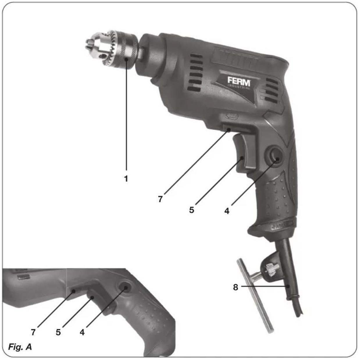 FERM INDUSTRIAL 1 7 5 4 8 7 5 4 Fig. A