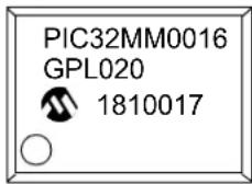 Microchip PIC32MM0032GPL020 - Package Marking Information - 2