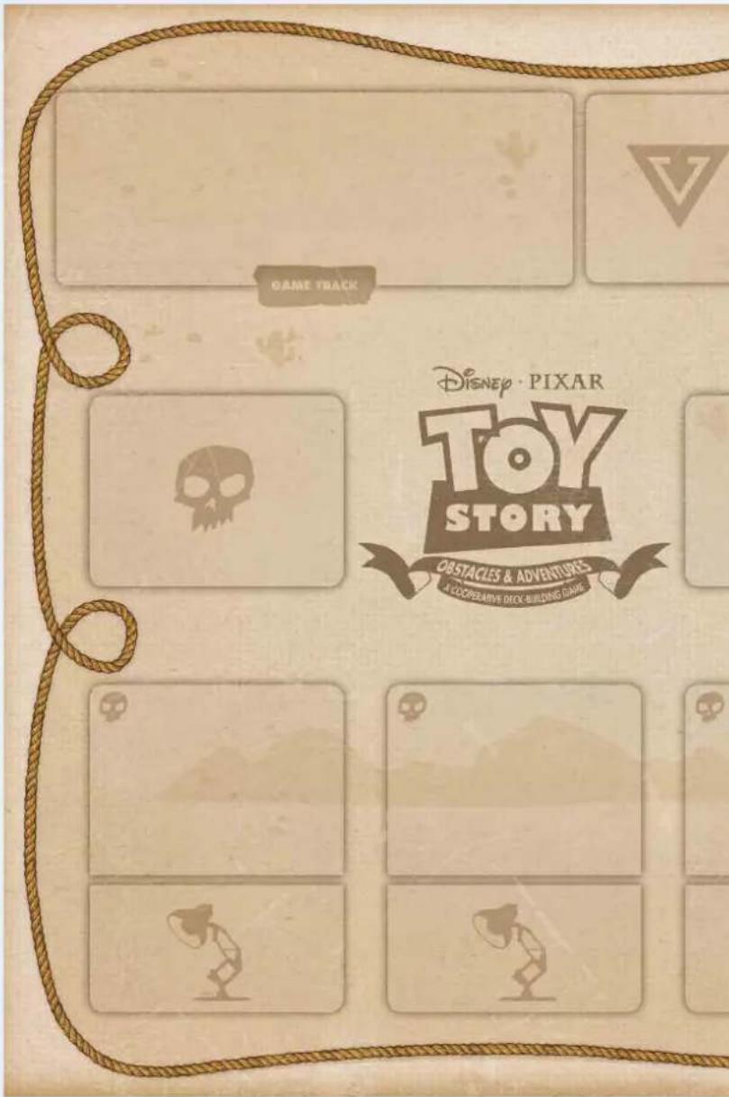 GAME TRACK DisneyP • PIXAR TOY STORY OBSTACLES & ADVENTURES 4 COOPERATIVE DOCK BUILDING GAME