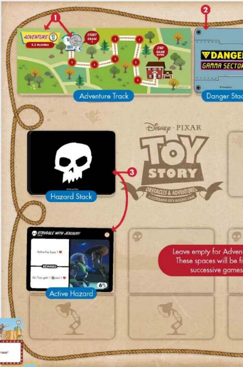 USAopoly TOY STORY OBSTACLES & ADVENTURES - Starting Toy Deck - 1