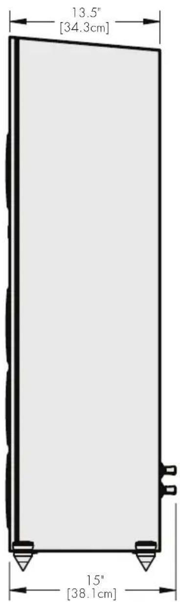 13.5" [34.3cm] 15" [38.1cm]