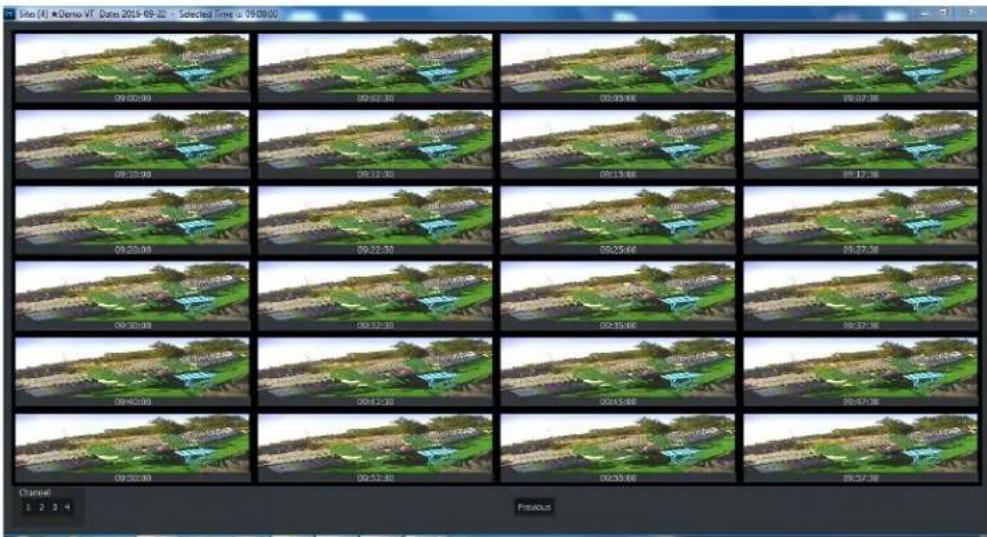 Site (A) - Demo VT. Date: 2015-09-22 - Selected Time: 09:00:00 09:00:00 09:03:30 09:05:46 09:07:38 09:10:50 09:13:56 09:17:58 09:20:50 09:23:56 09:27:58 09:30:50 09:33:56 09:37:58 09:40:50 09:43:56 09:47:58 09:50:50 09:53:56 09:57:58 Channel 2 3 4 Previous