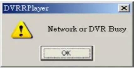 DVRRPlayer Network or DVR Busy OK