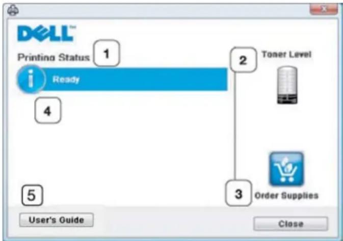 DELL 1133 - Sådan virker Printer Status Monitor - 1