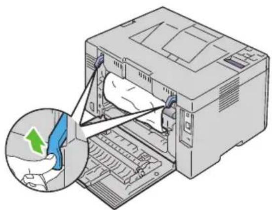 DELL 1350cnw - Afhjælpning af Papirstop fra bagsiden af printeren - 2