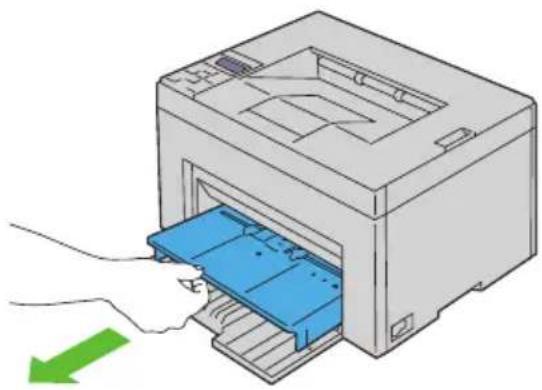 DELL 1350cnw - Afhjælpning af Papirstop fra forsiden af printeren - 3