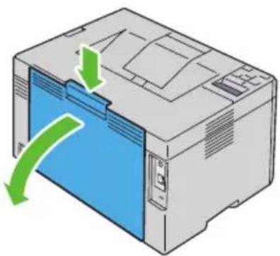 DELL 1350cnw - Afhjælpning af Papirstop fra bagsiden af printeren - 1