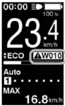 00:00 100 % 23.4 km/h + ECO AW010 Auto 1 . . . . . . MAX 16.8 km/h