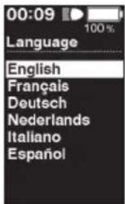 00:09 Language 100% English Français Deutsch Nederlands Italiano Español