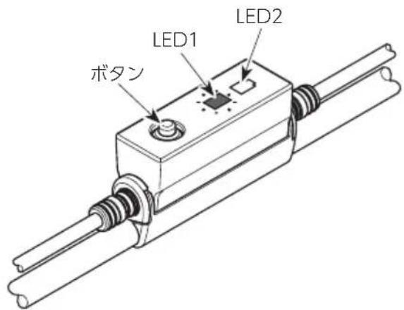 LED1 LED2 ボタン
