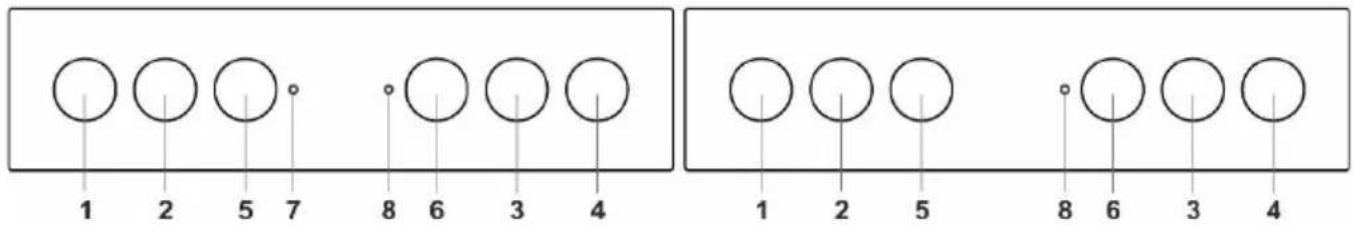 1 2 5 7 8 6 3 4 1 2 5 8 6 3 4