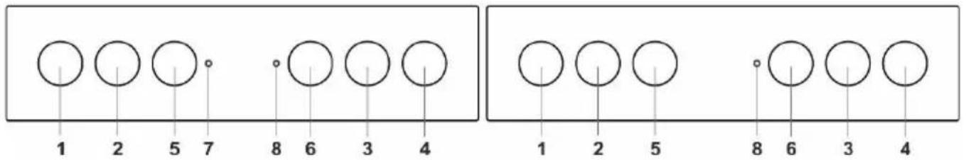 1 2 5 7 8 6 3 4 1 2 5 8 6 3 4