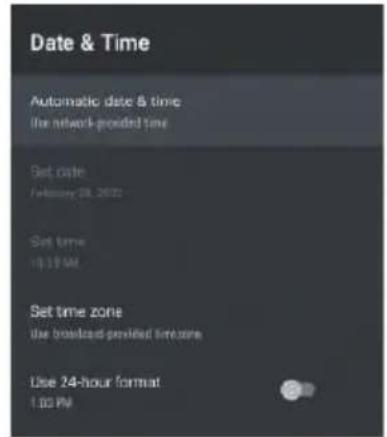 Infiniton INTV-43AT3100 - Time - 2
