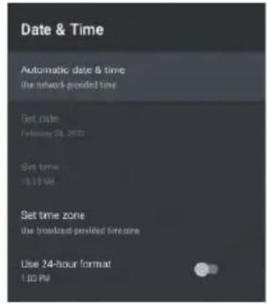Infiniton INTV-65AT3100 - Time - 2
