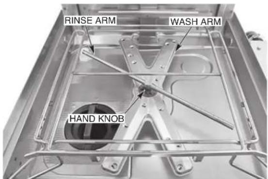 RINSE ARM WASH ARM HAND KNOB