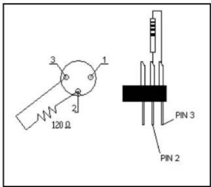 120 Ω 3 1 2 PIN 3 PIN 2