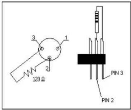 120 Ω 3 1 2 PIN 3 PIN 2
