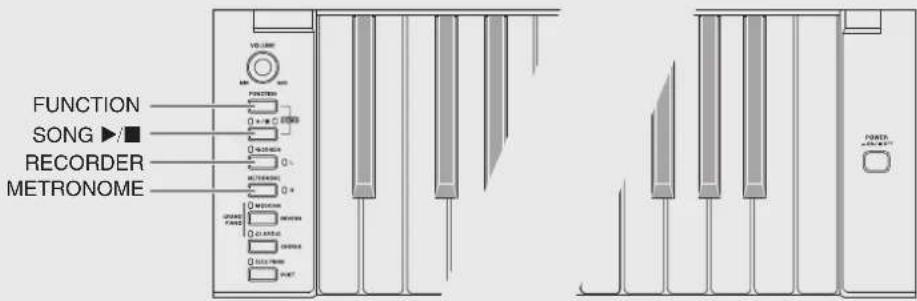 FUNCTION SONG ▶■ RECORDER METRONOME