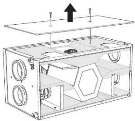 Nibe ERS 30-600 - Removing the covers - 5