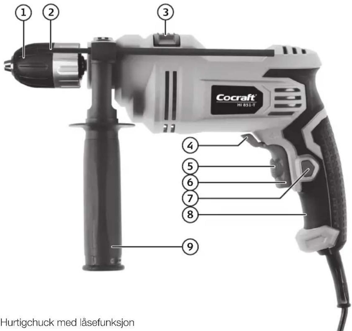 Cocraft® HI 851-T Hurtigchuck med låsefunksjon