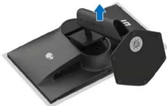 ALIENWARE AW2524H - Removing the monitor stand - 2