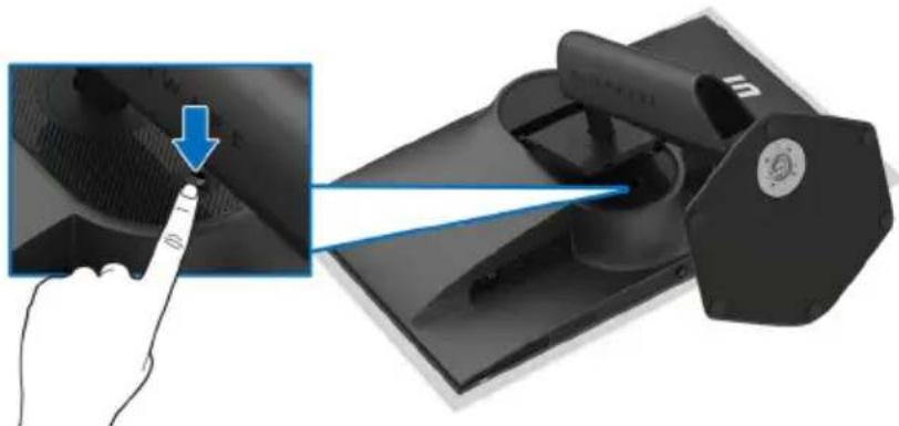 ALIENWARE AW2524H - Removing the monitor stand - 1