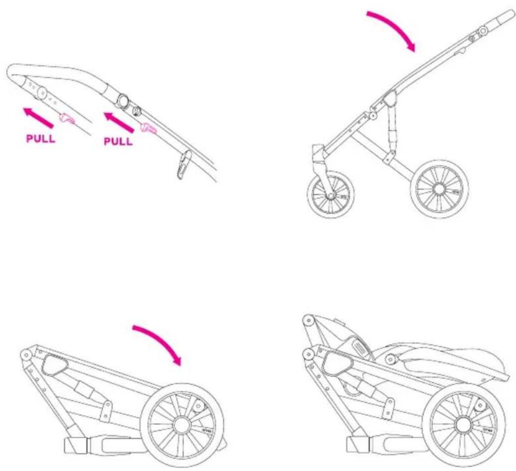 Anex m/type - Folding the stroller - 1