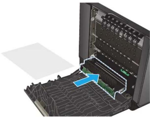 HP Officejet Enterprise Color MFP X585 - Afhjælpning af papirstop i blækopsamlingsområdet - 3